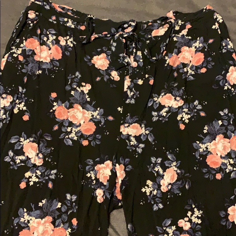 Torrid floral wide leg pants